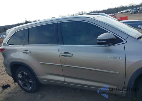 2015 Toyota Highlander Hybrid Limited z USA, uszkodzony, nr VIN 5TDDCRFH4FS009011